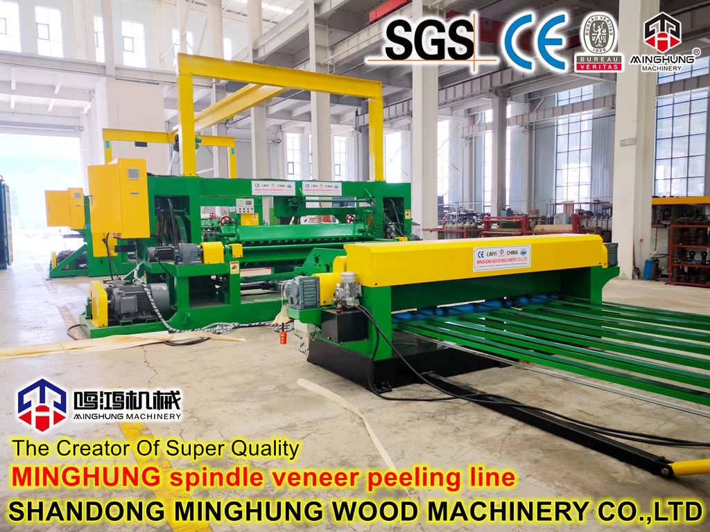 Spindle Veneer peeler MINGHUNG Pelador de chapa de husillo