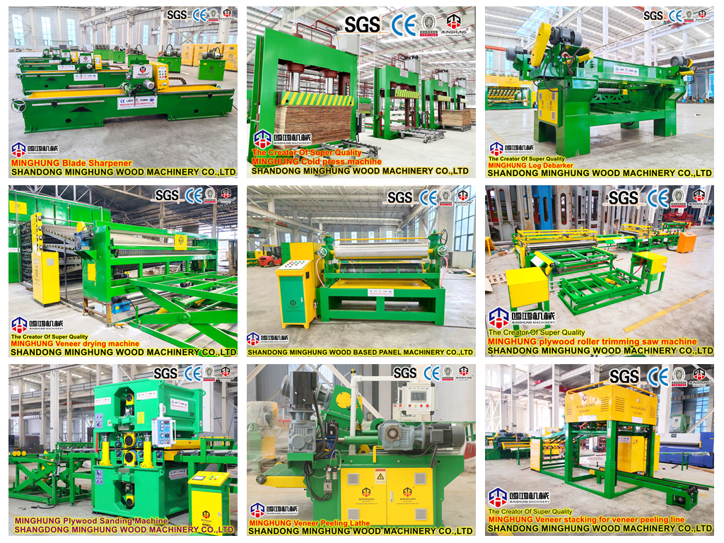 plywood production line línea de producción de madera contrachapada