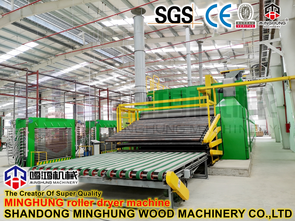 MINGHUNG Automatic veneer dryer MINGHUNG Secador de chapa automático