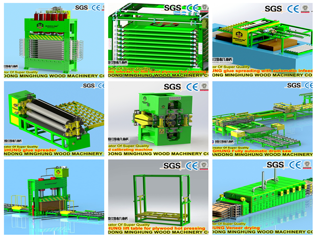 MINGHUNG plywood machine MINGHUNG máquina de madera contrachapada