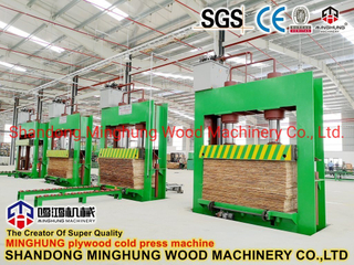 Prensa hidráulica de producción de madera contrachapada Core Veneer Cold Press