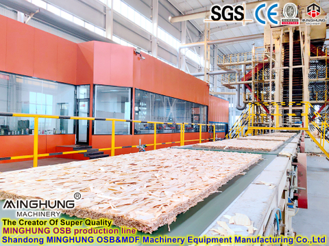 cadena de producción de maquinaria OSB de carpintería de tableros de partículas de 25 mm