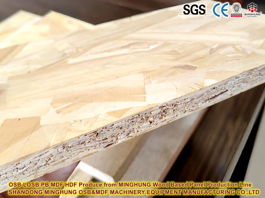 OSB LOSB PB MDF HDF Produce de MINGHUNG línea de producción de paneles de madera