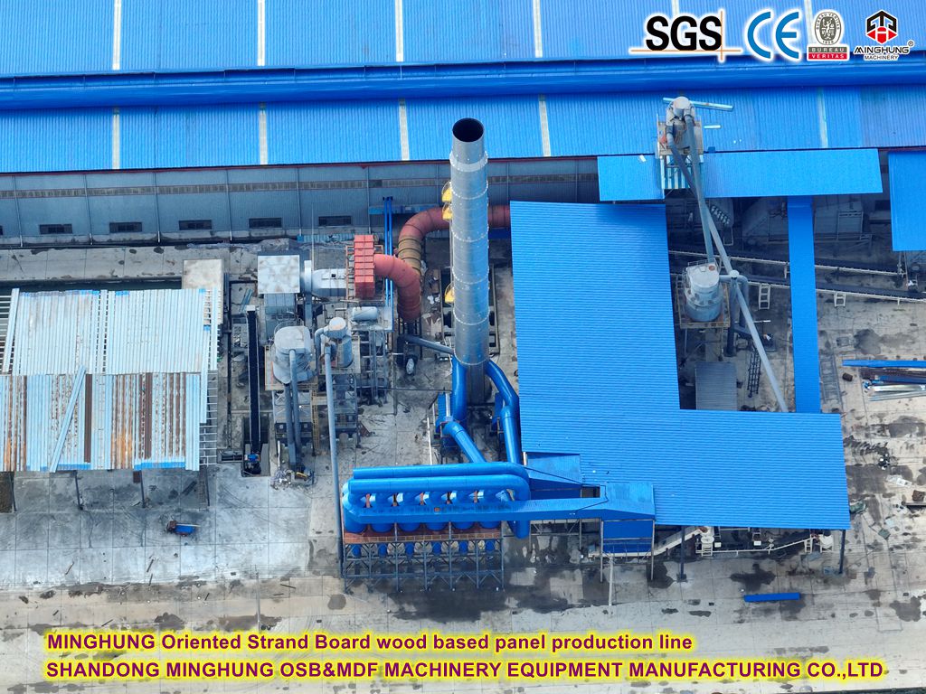 MINGHUNG línea de producción de panel de madera orientada en el tablero