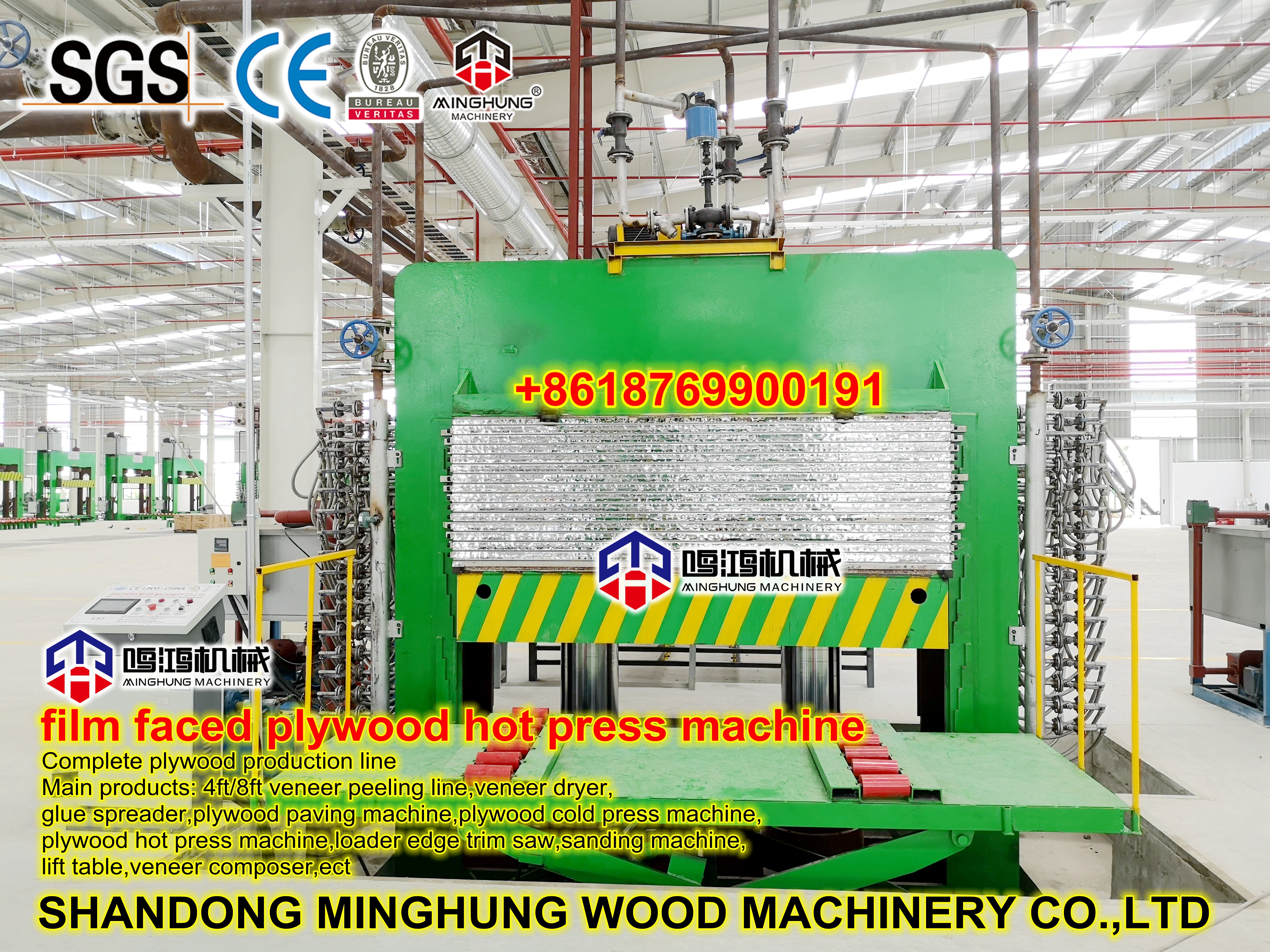 máquina de madera contrachapada