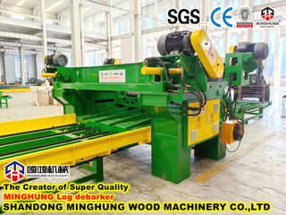 Máquina descortezadora redondeadora de corteza de troncos de madera de China con trituradora de residuos