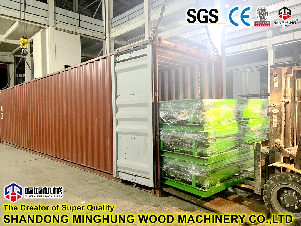 carga de la máquina de madera contrachapada minghung