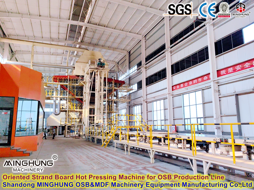 Máquina de prensado en caliente OSB para línea de producción OSB