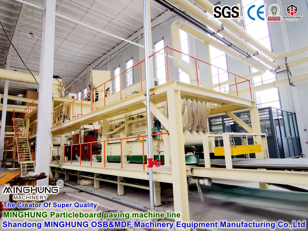 Fabricante de Shandong de máquinas y equipos de línea de producción de tableros de partículas OSB