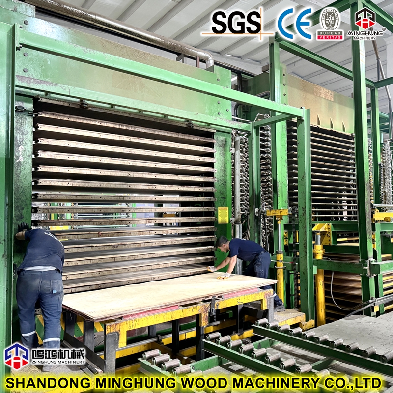 15 apertura 20 apertura de la prensa caliente para hacer madera contrachapada