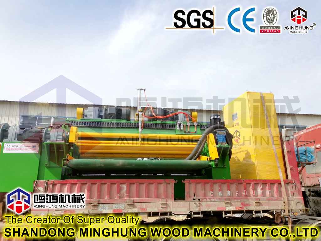 pelado de chapa de troncos