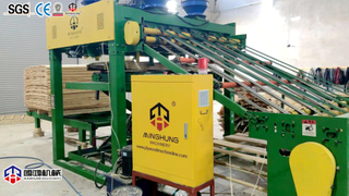 Máquina clasificadora de chapas que se conecta con el pelador de chapas
