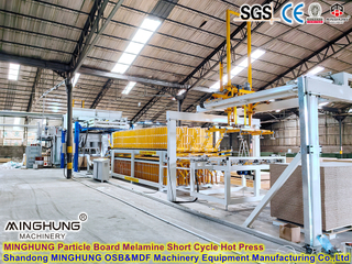 Línea de máquinas de tableros laminadores de melamina de China: Máquina de prensado en caliente de ciclo corto de aglomerado MDF HDF para laminar MDF con revestimiento de melamina