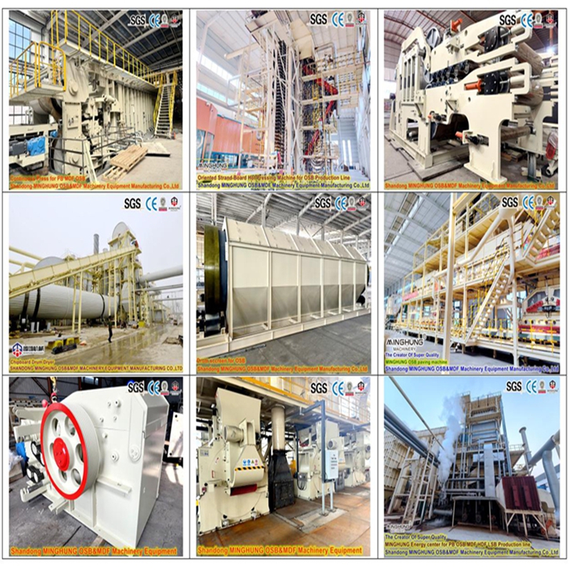 China MINGHUNG MDF PB OSB Línea de producción 