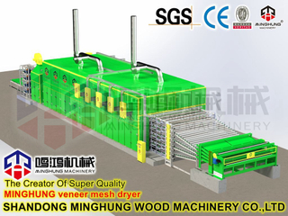 Secado de chapa de madera contrachapada