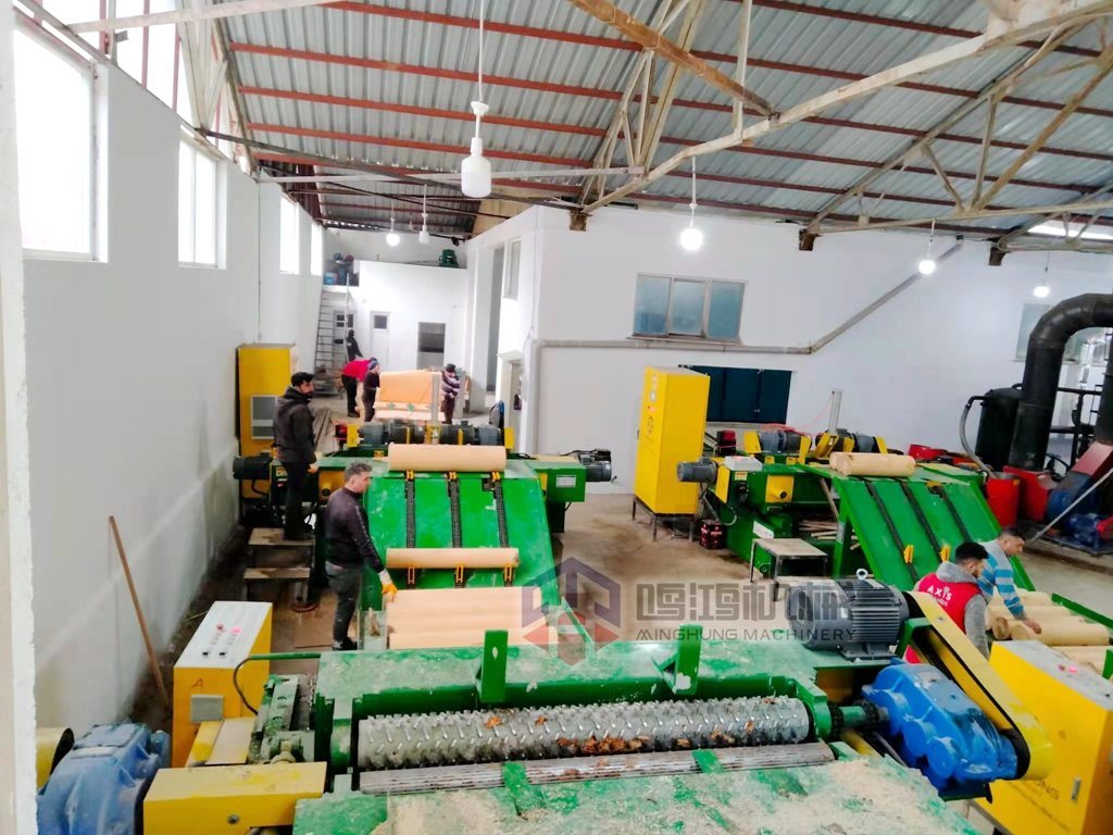 Línea de producción de chapa de madera Máquina para fabricar chapa de madera
