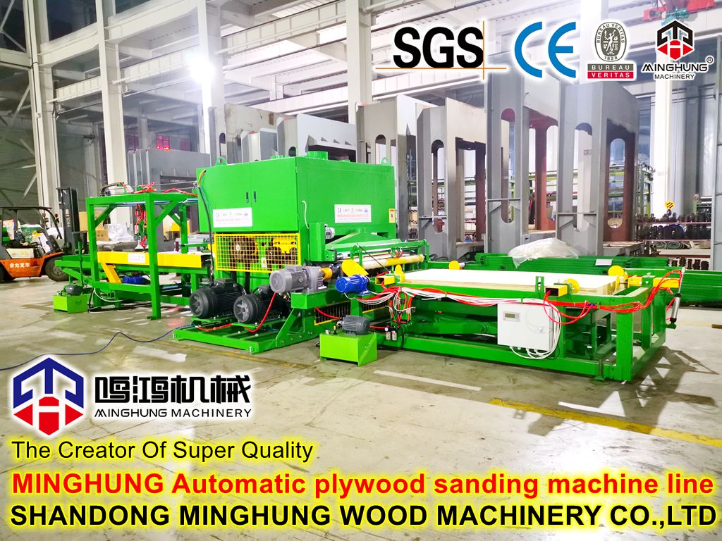 máquina de calibración de lijado de madera contrachapada
