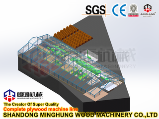 Diseño de línea de producción de madera contrachapada