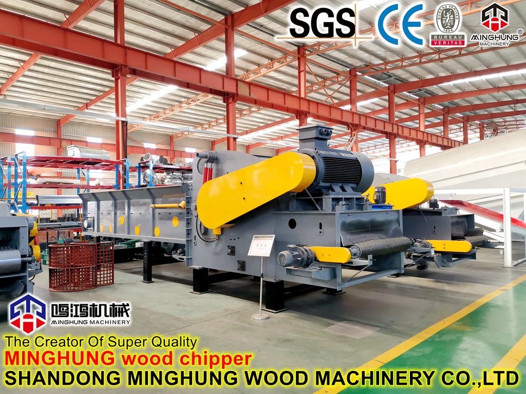 máquina de chipper de madera de tambor 