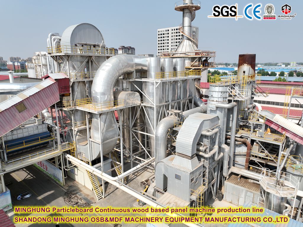 L&iacute;nea de producci&oacute;n de m&aacute;quina de paneles a base de madera continua