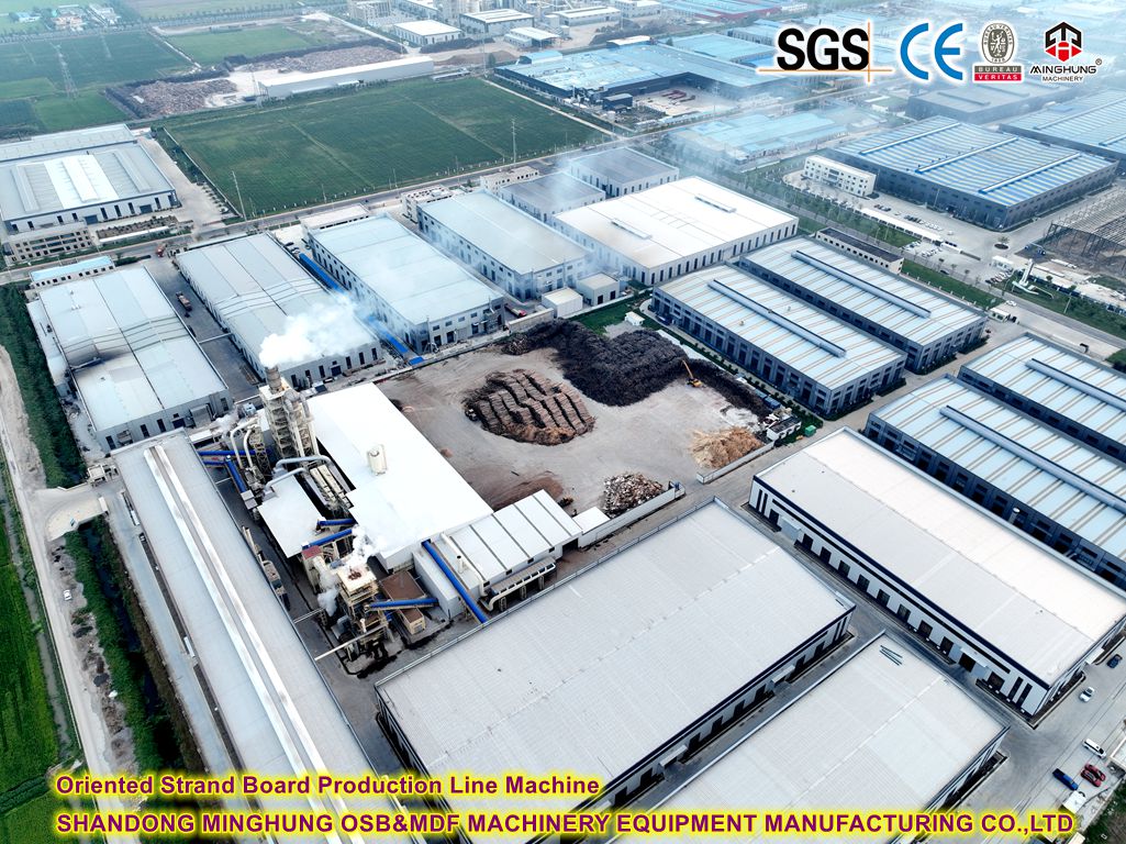 Línea de maquinaria de producción de tablero de hilos orientados