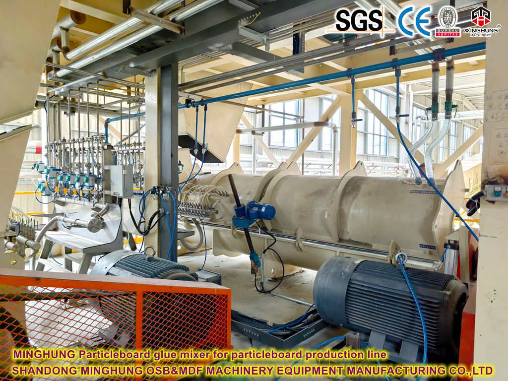 MINGHUNG Mezclador de pegamento de tablero de partículas para la línea de producción de partículas