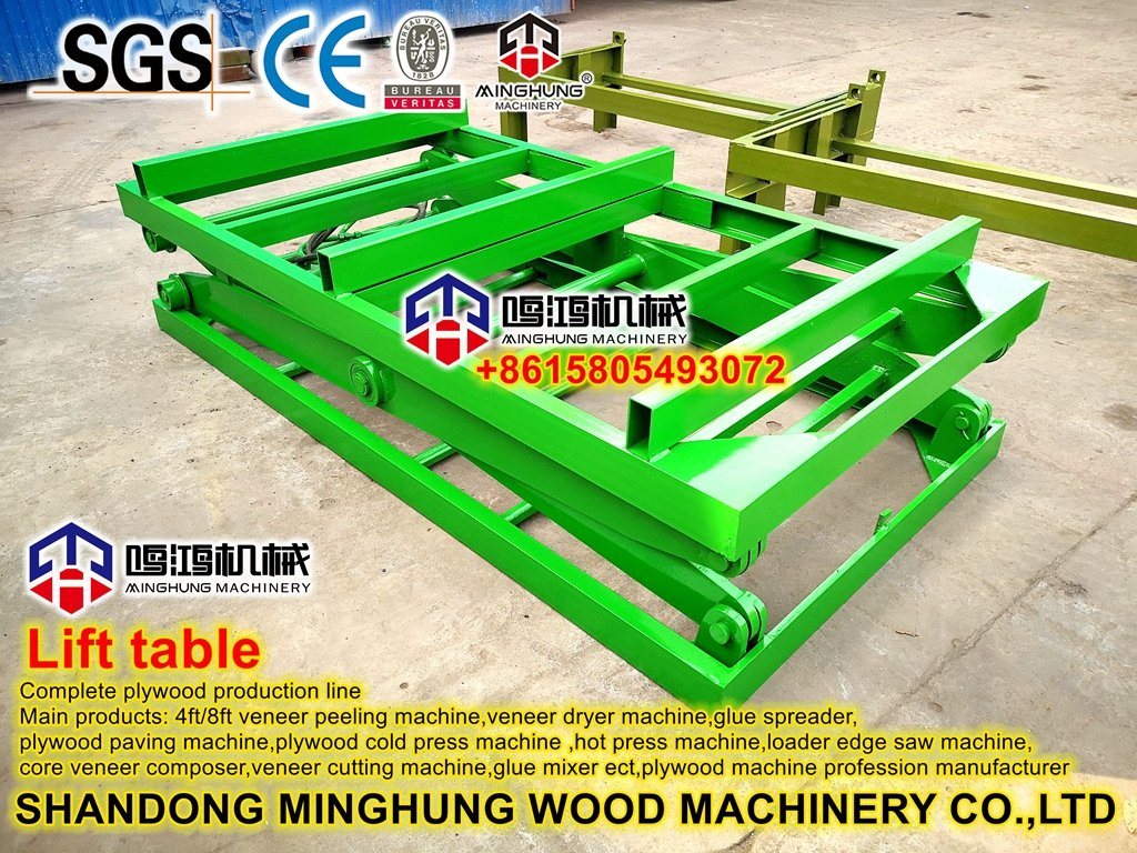 Mesa hidráulica-table-roller-conveyor-por-madera
