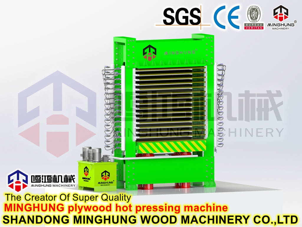 plywood press machine máquina de prensa de madera contrachapada