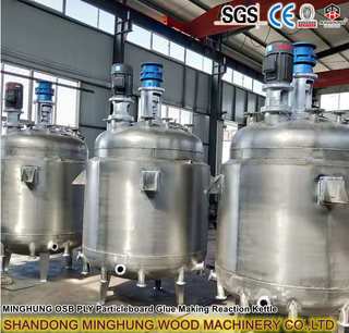 Maquinaria de paneles a base de madera Capa OSB MDF HDF Tableros de partículas Pegamento que hace el equipo de fabricación de pegamento de caldera de reacción 