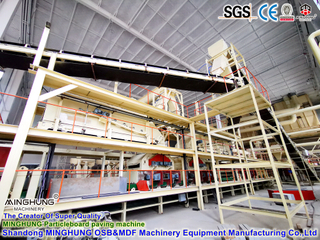 Línea de fabricación Minghung PB MDF OSB: Máquina formadora de pavimentación de esteras de virutas de tableros de fibras orientadas para tableros de fibra de aglomerado