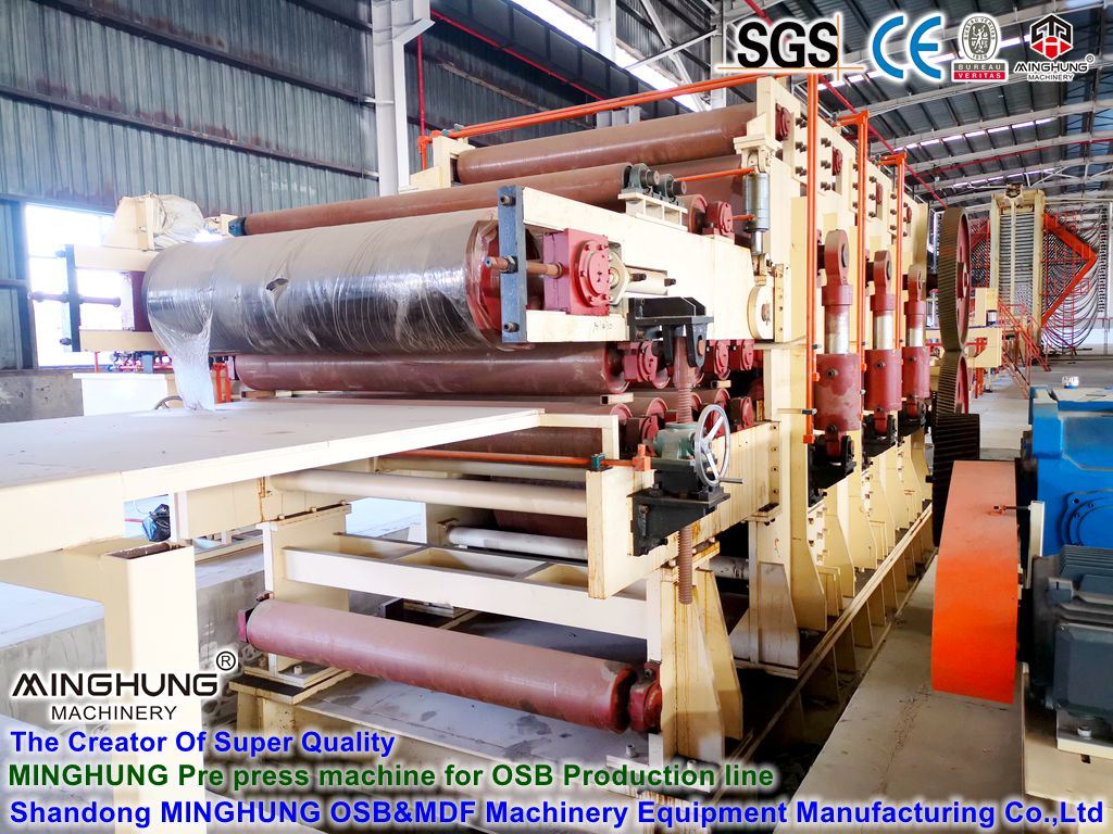 Máquina de prensa continua para la industria de paneles a base de madera
