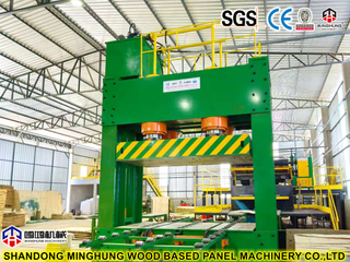 Prensa en frío de madera contrachapada de marco estándar de 500 toneladas en China MINGHUNG