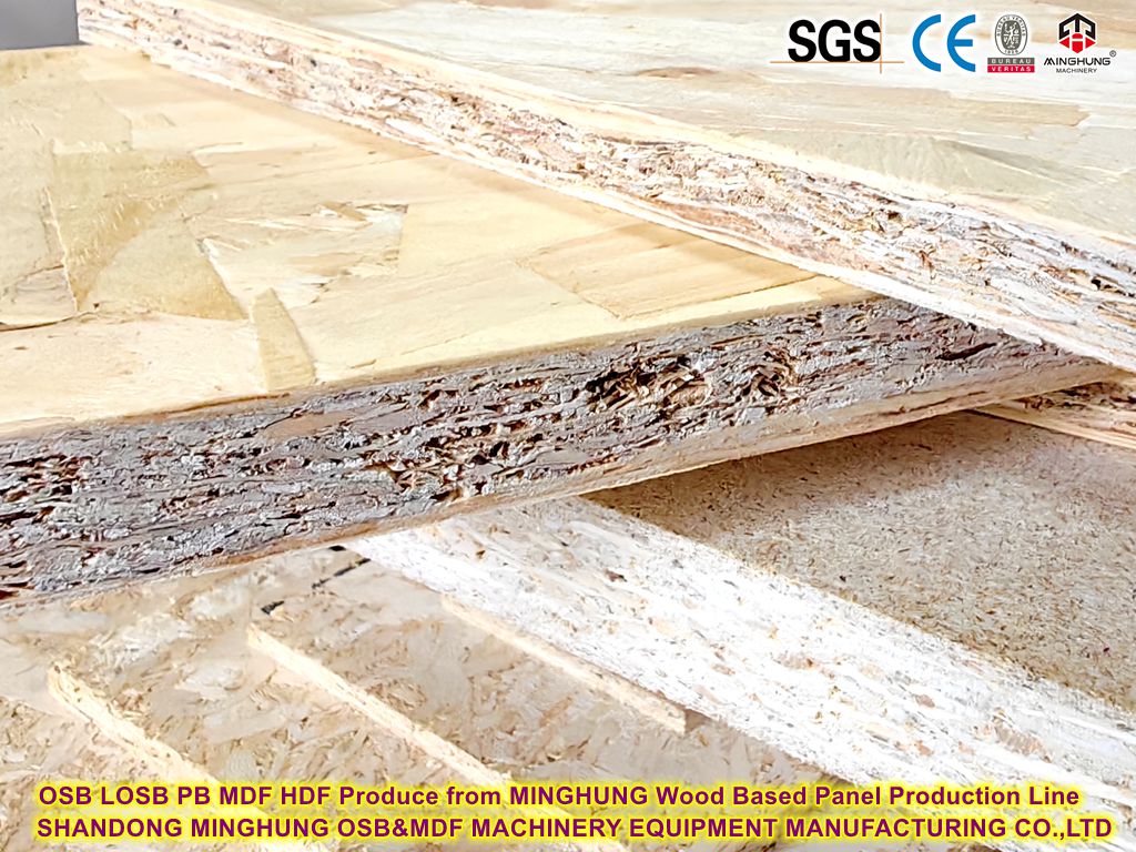 LOSB PB MDF HDF Produce de MINGHUNG l&iacute;nea de producci&oacute;n de paneles de madera