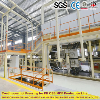 Panel de madera certificado por CE Continuo Hot Press Safety Interlocks 