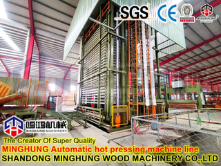 Máquina de prensa de madera Prensa en caliente de madera contrachapada