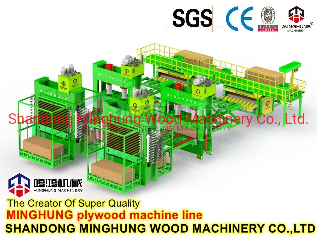 Máquina de prensado en caliente de madera contrachapada para placa de acero internacional