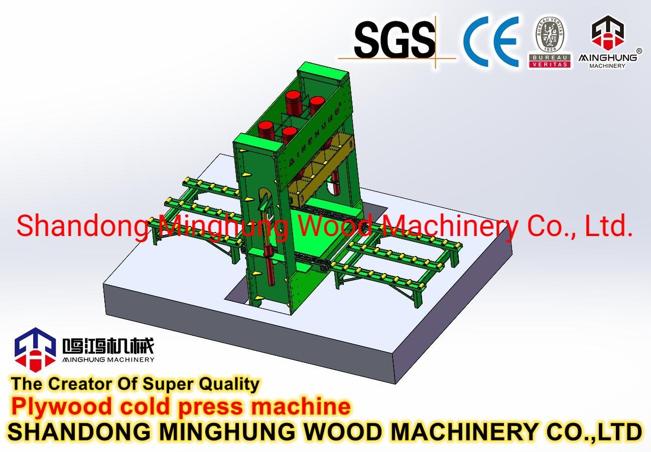Prensa hidráulica en frío de madera contrachapada para máquina de prensa de producción de madera contrachapada