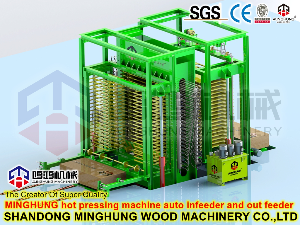Máquina de prensado en caliente de tablero de melamina de alta presión para la producción de madera contrachapada de melamina