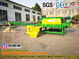  Descortezadora de chopos con trituradora de chopos