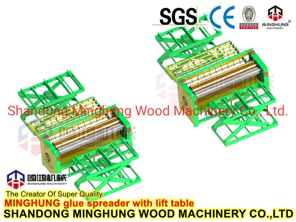 Máquina esparcidora de pegamento para madera contrachapada para maquinaria de carpintería