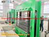 Máquina de prensado en caliente de producción de madera contrachapada con revestimiento de película para madera contrachapada de muebles de construcción