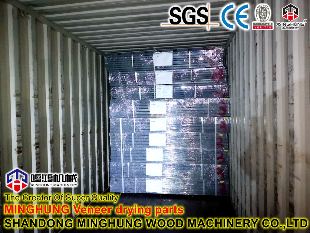 carga de piezas de secado de chapa