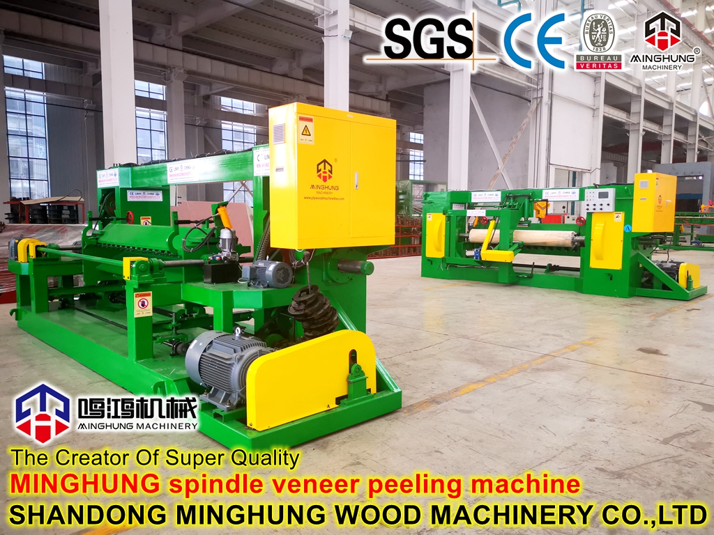 torno pelador de chapas de huso