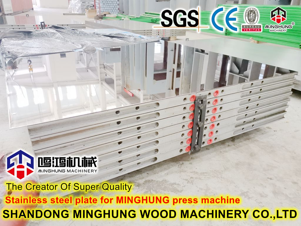 placa de acero inoxidable brillante