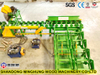 Línea de producción de prensa continua de madera contrachapada compuesta de bambú y madera