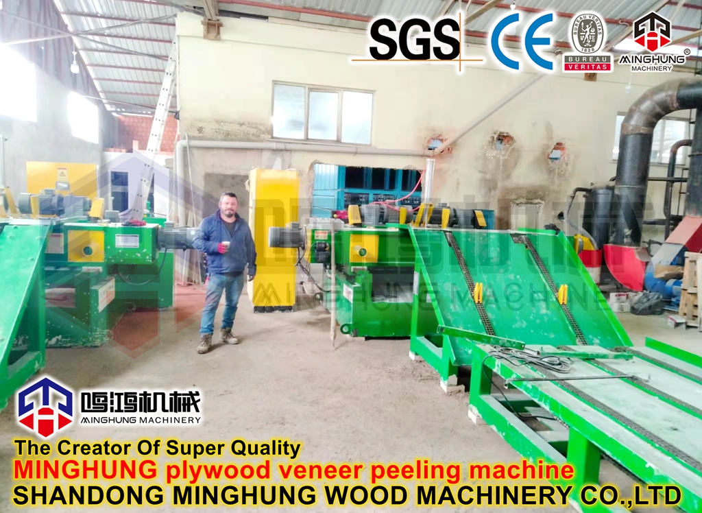MINGHUNG Torno de descortezado de chapa