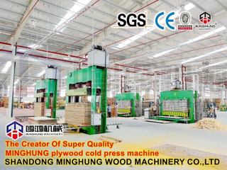 Máquina de prensado en frío y caliente de madera contrachapada para la producción de madera contrachapada