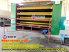 Máquina secadora de malla de acero inoxidable de 4 capas para revestimiento facial
