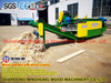 Máquina de eliminación de árboles con trituradora de madera