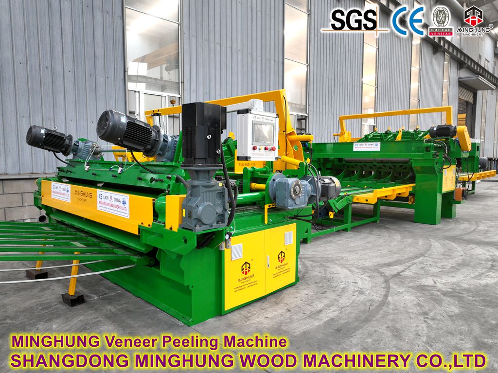 Torno pelador de chapas giratorio